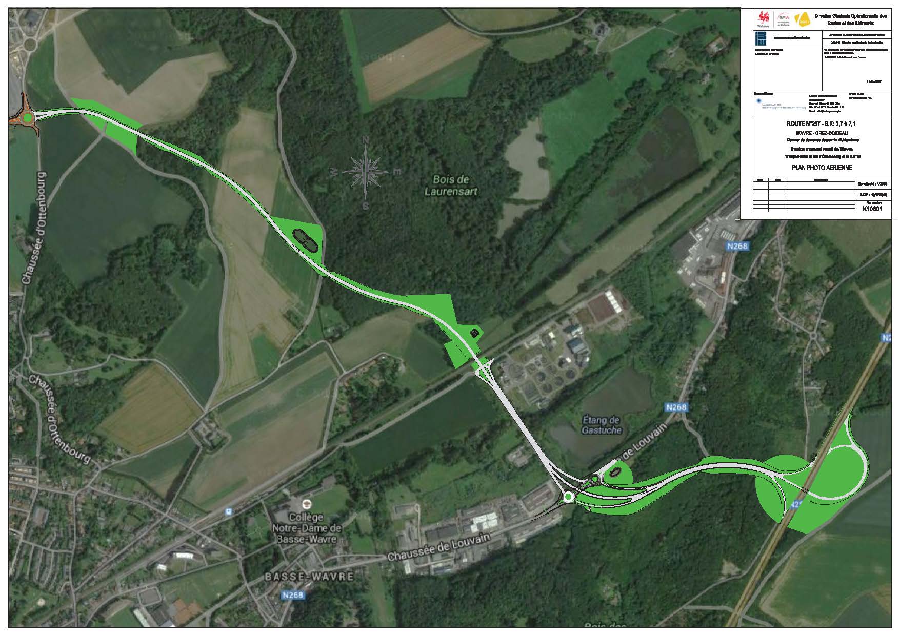 Implantation du Contournement Nord